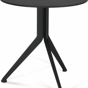 Spinder Design Daley udendørs sidebord sort stål Ø38 Ã H38 cm